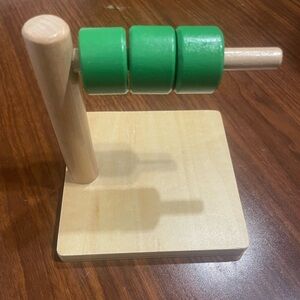 Montessori Discs on a Horizontal Dowel